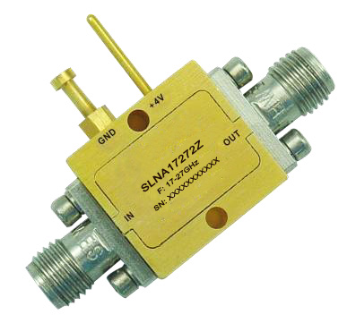 Low Noise Amplifier, 17 to 27GHz, 25dB, 2.92mm(f)