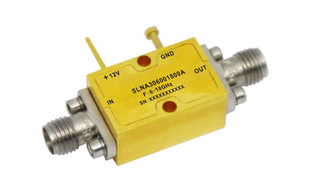Low Noise Amplifier, 6 to 18GHz, 39dB, SMA(f)