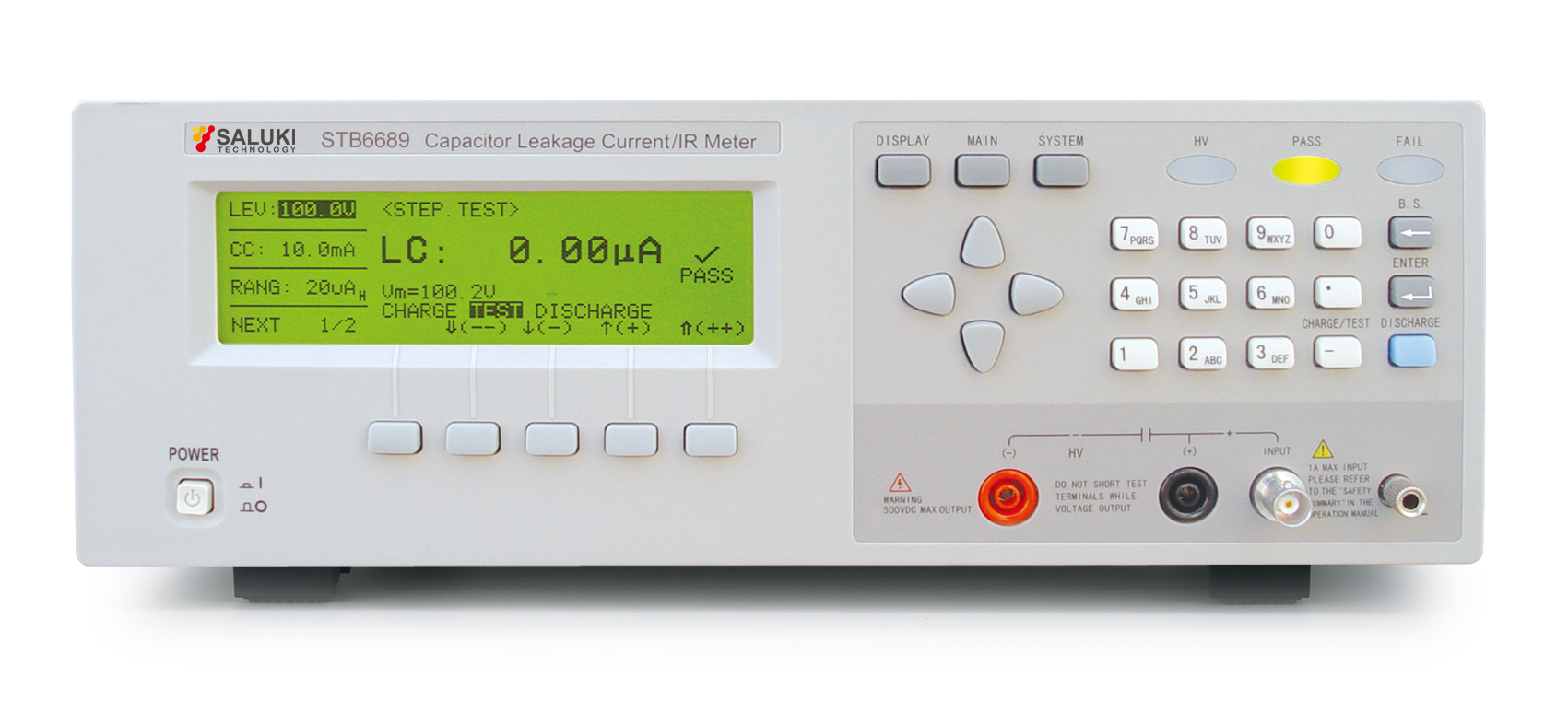 STB6689/STB6689A Capacitor Leakage Current/IR Meter